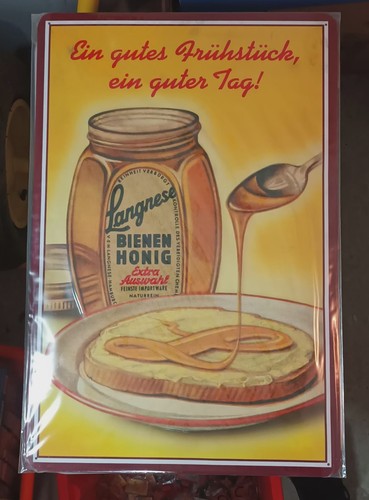 Langnese blechschild 39 - langnese, 59×39
