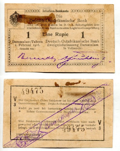 Rupie doa 1916 serie - rupie,