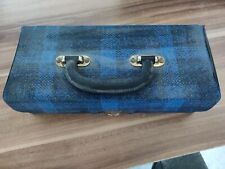 Kassettenkoffer Blau  Mc Cassetten 60er 70er 80er Jahre MC Box Aufbewahrung 