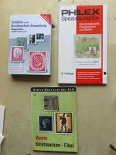 3 Briefmarken-Kataloge, Plattenfehler d. BRD, Philex-Spezialausgabe FDC, MH, ETB