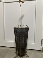 50er 60er Retro Vintage Regen Schirmständer Messing Gusseisen