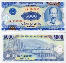 Vietnam Banknote 5000 Dong