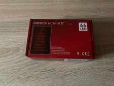 Dreieck Lichternetz - 66 LED - weiß - Batteriebetrieben