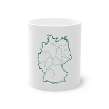 Grüne Deutschlandkarte auf