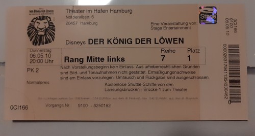 Alte musical eintrittskarte - alte,