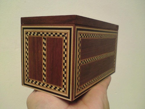 Tunbridge ware stil kiste - ware,