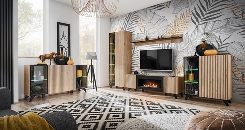 Wohnwand anbauwand liam mit - wohnwand,