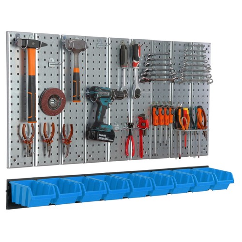 Werkzeugwand 117x72cm metall - 117x72cm,