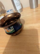 Vintage Staffordshire Antik Erhöht 19. Jahrhundert Kupfer Glanz Ware Glanzgeschirr Schüssel