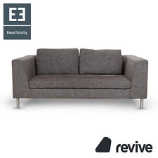 Ewald Schillig Stoff Zweisitzer Grau Sofa Couch