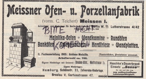Meissen werbung 1911 - meissen,,