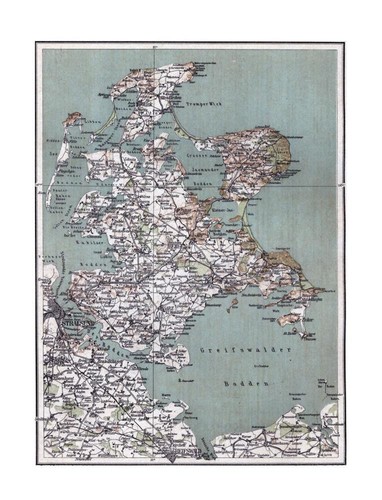 Landkarte rügen - rügen, (1907)
