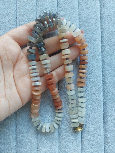 Echte mondstein kette - kette, 60