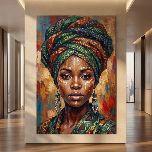 Wandbild afrikanische frau - afrikanische,