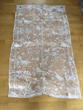 Rollo Raffrollo Vorhang Ausbrenner Vogel creme  ca. 80 x 140 cm neu