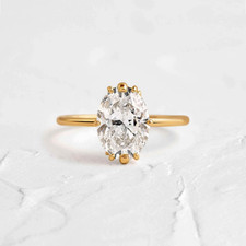 18 K Gelbgold Verlobungsring