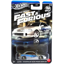 Hot Wheels Custom Acura Integra Sedan GSR Fast & Furious Graphic Remix 5/5 OVP