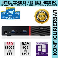 Lenovo ThinkCentre M700 Tiny Leiser Stromsparend PC Intel i5 6500T 32 GB 1TB SSD