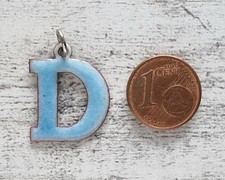 Vintage Emaille Anhänger blau