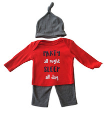 Baby Outfit 3teilig Body Hose