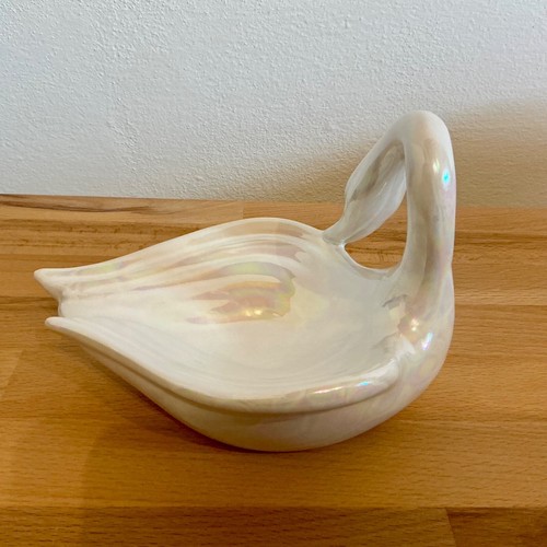 Schwan porzellan schillernde - schwan, /