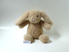 Teddy Hermann Hase hellbraun rosa Nase Spieltier Stofftier Kuscheltier (T230)