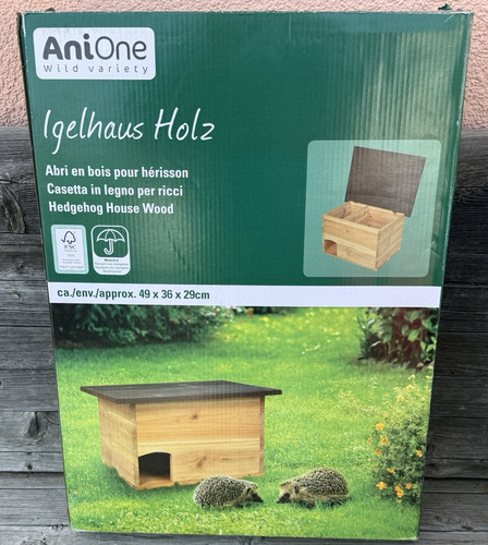 Anione igelhaus holz braun - anione, holz,