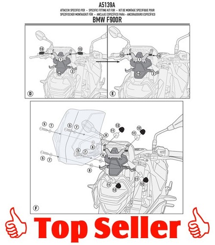 Givi a5139a montagekit - givi,