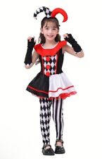 ? Harley Quinn/Harlekin/Clown Mädchen Kostüm, Cool &Frech, Gr.128/134