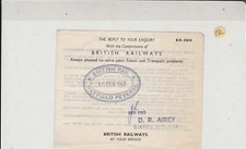British Railways 1968 Anfrage