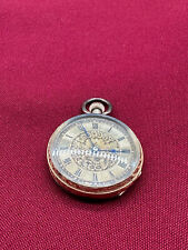 ANTIKE TASCHENUHR AUS GOLD 18K MIT MESSING ZIFFERNBLATT 30,4g GESAMT