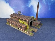 Pola Spur N B242 Fabrik Lokwerkstatt Kesselhaus Kamin Häuser Patiniert Gealtert