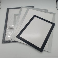 Magnet Bilderrahmen 6 Stück schwarz silber groß und klein