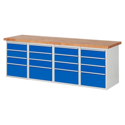 Werkbank mit schubladen - mit, 16