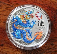 Silber Lunar III 2024 Drache 1