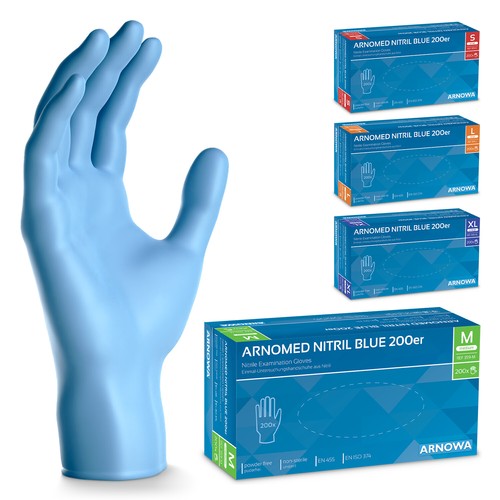 Nitril handschuhe blau - 200,