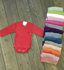 Cosilana Wickelbody Langarm  Wolle /Seide , Gr. 50-68 verschiedene Farben