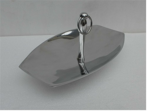 Dekoschale teller oval alu - dekoschale,