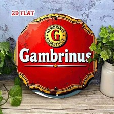 Blechschild rund Gambrinus