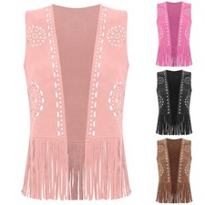 Damen Kostüm Fransen Vest