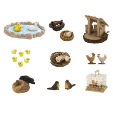 Miniatur Tiere Enten Vögel