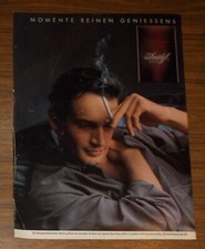 Seltene Werbung DAVIDOFF King Size Zigaretten - Momente reinen Geniessens 1988