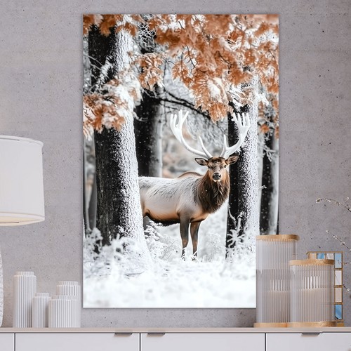 Hirsch leinwandbild abstrakt - leinwandbild,