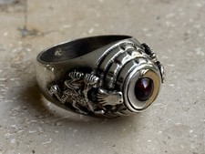 massiver alter Silber Giftring