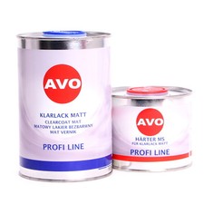 2K Klarlack matt 1 Liter + 0,5 Liter Härter Autolack AVO A030410