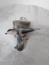 Porzellan Wagner & Apel Figur Wandvase Vogel Fink 