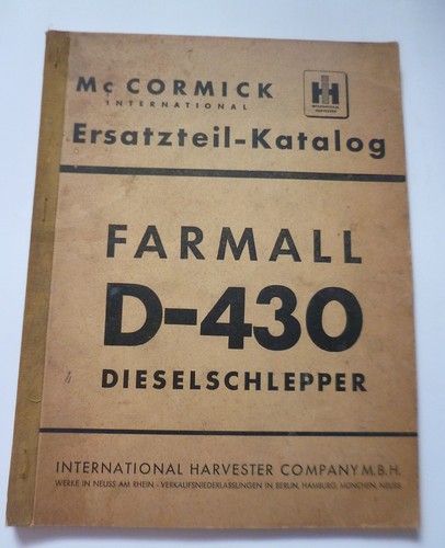 Cormick schlepper d430 - schlepper,