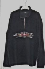 BOGNER Herren Shirt, Troyer, schwarz m. Stickerei, Gr. XL