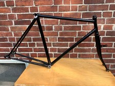 Fahrradrahmen gemuffter Stahlrahmen CroMo schwarz 28 Zoll RH 57