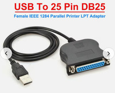 USB LPT Konverter USB 1x Sub-D 25pol IEEE1284
